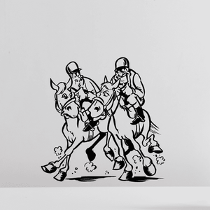 Cartoon Horse Racing Decal Fashion Style Online