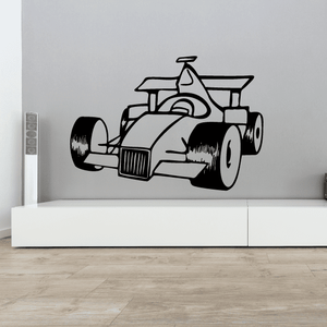 Cartoon Indy Car Racer Decal Sale Latest