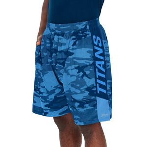 Zubaz Men's NFL Tennessee Titans Lightweight Shorts with Camo Lines Free Shipping Hot Sale