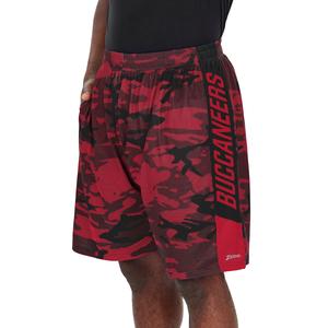 Zubaz Men's NFL Tampa Bay Buccaneers Lightweight Shorts with Camo Lines Clearance Order