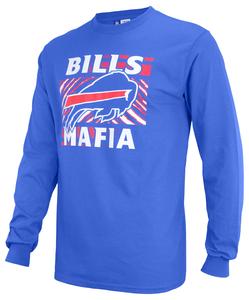 Zubaz Men's Buffalo Bills Long Sleeve T-Shirt, Bills Mafia Best Place To Buy