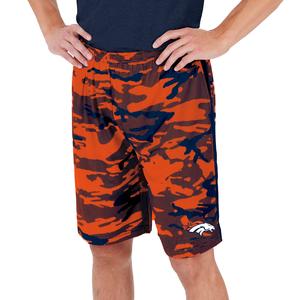Zubaz Men's NFL Denver Broncos Lightweight Camo Lines Shorts with Logo Online Online Original