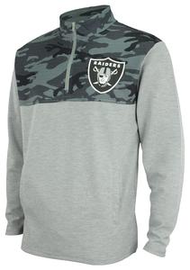 Zubaz Men's NFL Las Vegas Raiders 1/4 Zip Fleece Pullover with Camo Lines Sale 2025 Newest