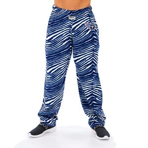 Zubaz Men's TENNESSEE TITANS NAVY/LIGHT BLUE ZEBRA PANT LEFT HIP LOGO Outlet Locations Cheap Online
