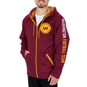 Zubaz Men's NFL Washington Football Team Full Zip Camo Hoodie Countdown Package Cheap Online