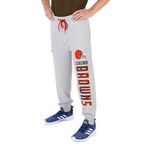 Zubaz Men's NFL Cleveland Browns Heather Gray Cargo Sweatpants Free Shipping Hot Sale