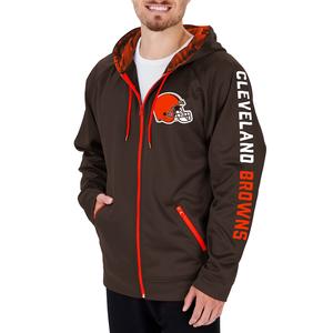 Zubaz Men's NFL Cleveland Browns Full Zip Camo Hoodie Fake Cheap Online
