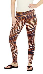 Zubaz Ladies Sport Team Legging Pants, Navy/Orange/White Buy Cheap Fashion Style