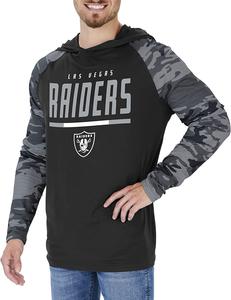 Zubaz Las Vegas Raiders NFL Men's Lightweight Hoodie with Team Camo Sleeves 100% Original Sale Online