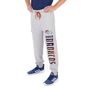 Zubaz Men's NFL Denver Broncos Heather Gray Cargo Sweatpants Amazon For Sale