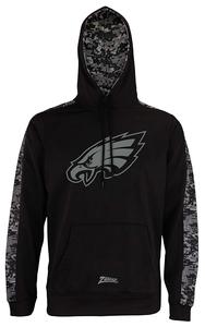 Zubaz Men's NFL Philadelphia Eagles Black Digi Camo Pullover Hoodie Clearance Nicekicks