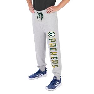 Zubaz Men's NFL Green Bay Packers Heather Gray Cargo Sweatpants For Sale Finishline