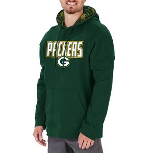 Zubaz Men's NFL Green Bay Packers Viper Print Hoodie On Hot Sale