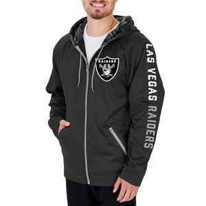 Zubaz Men's NFL Las Vegas Raiders Full Zip Camo Hoodie Real Online