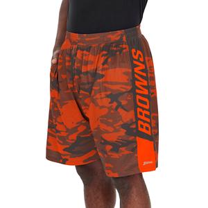 Zubaz Men's NFL Cleveland Browns Lightweight Shorts with Camo Lines Purchase Cheap Pice