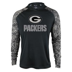Zubaz Men's NFL Green Bay Packers Tonal Lightweight Hoodie Genuine Online