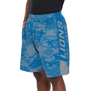 Zubaz Men's NFL Detroit Lions Lightweight Shorts with Camo Lines Cheap Sale Many Kinds Of