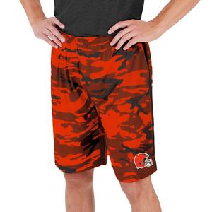 Zubaz Men's NFL Cleveland Browns Lightweight Camo Lines Shorts with Logo Pay With Visa Cheap Pice