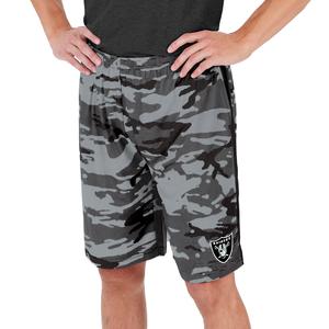 Zubaz Men's NFL Las Vegas Raiders Lightweight Camo Lines Shorts with Logo Cheap Sale Latest Collections