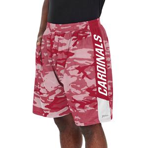 Zubaz Men's NFL Arizona Cardinals Lightweight Shorts with Camo Lines Store Sale