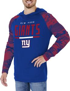 Zubaz Men's NEW YORK GIANTS ROYAL BLUE LW HOOD W/ ROYAL BLUE/RED CAMO LINES SLEEVES XL Outlet Best Seller