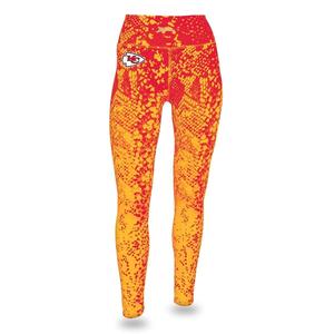 Zubaz Kansas City Chiefs NFL Women's Gradient Print Legging, Red/Gold Free Shipping The Cheapest