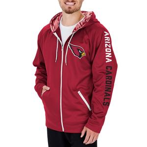 Zubaz Men's NFL Arizona Cardinals Full Zip Camo Hoodie Cheap Free Shipping