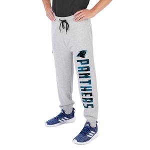Zubaz Men's NFL CAROLINA PANTHERS HEATHER GRAY CARGO SWEATPANT Large Low Pice Cheap Online