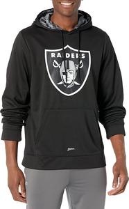 Zubaz Las Vegas Raiders NFL Men's Team Color Hoodie with Team Camo Liner For Sale Online
