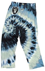 Zubaz Las Vegas Raiders NFL Men's Tie Dye Team Colors Lounge Pants, Black Supply