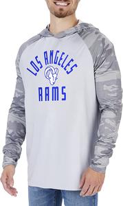 Zubaz Los Angeles Rams NFL Men's Lightweight Hoodie w/ Tonal Camo Sleeves Fashionable Cheap Pice