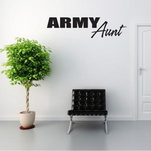 Army Aunt Block Decal With Credit Card For Sale