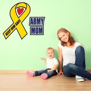 Army Mom Ribbon Printed Die Cut Decal With Credit Card Online