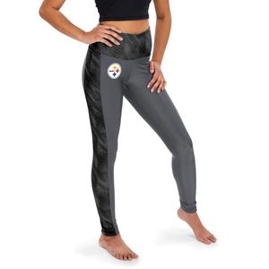 Zubaz NFL Women's Pittsburgh Steelers Viper Snake Detail Leggings Discount Official Site