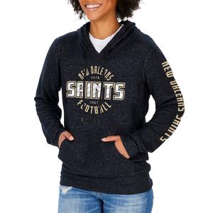 Zubaz NFL Women's New Orleans Saints Marled Soft Pullover Hoodie Grey Outlet Store Online