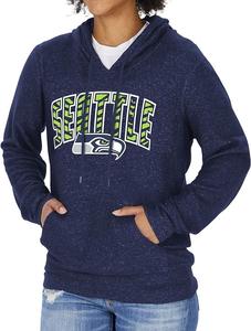 Zubaz NFL Women's Seattle Seahawks Marled Soft Hoodie Cheap Sale Sale