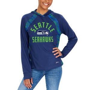 Zubaz NFL Women's Seattle Seahawks Elevated Hoodie W/ Team Color Viper Print Geniue Stockist Cheap Online