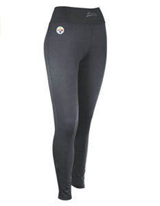 Zubaz NFL Women's Pittsburgh Steelers Solid Leggings, Charcoal Buy Cheap Tumblr