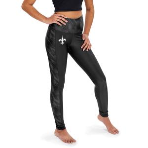 Zubaz NFL Women's New Orleans Saints Viper Snake Detail Leggings 100% Authentic