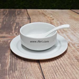 18 pcs White Ceramic Soup Set SN4859 Cheap Sale Outlet