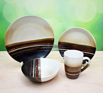 16 Pcs Heavy Ceramic Dinner Set RH2250 Clearance Fast Delivery