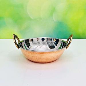 17.5cm Pure Copper Stainless Steel Hammered Serving Bowl / Kadai ALM6440-4 Reliable