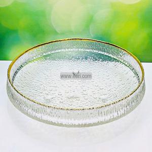14.5 Inch Exclusive Golden Rim Heavy Glass Fruit, Dessert, Appetizer Serving Bowl / Dish RY2748 Clearance Ebay