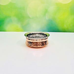 13cm Pure Copper Stainless Steel Hammered Serving Bowl / Handi ALM6443-1 Buy Cheap Explore