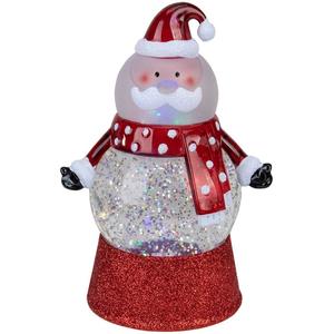 7.25" Santa Claus Swirling Glitter Water Globe LED Lighted Christmas Tabletop Decoration Sale Great Deals