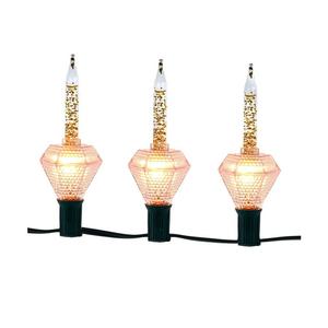 7-Light Gold Glitter Diamond Bubble Light Set Buy Cheap Outlet Locations
