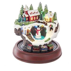 7.5" Battery-Operated LED Musical Village and Train Table-Piece Supply Sale Online