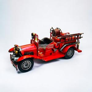 14 Inch Vintage Fire Truck Model Sculpture Showpiece GA8231 Outlet Cheap Pice