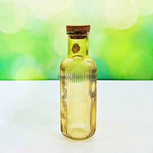 11 Inch Glass Water Bottle with Cork Lid IHW001 Discount Outlet Store