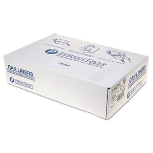 Interplast Low-Density Commercial Can Liners, 60 Gal, 1.15 Mil, 38" X 58", Clear, 100/Carton - IBSSLW3858SPNS Clearance Official